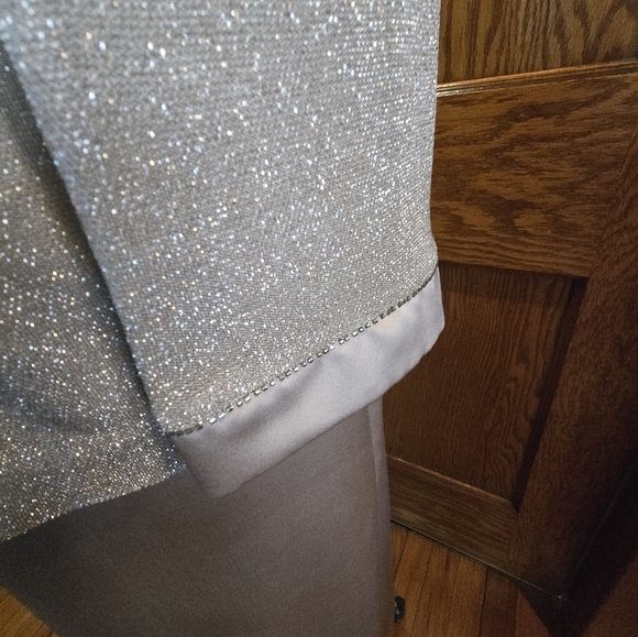 Taupe colored dress with jacket, by Alex Evenings, size 16W - Picture 6 of 7